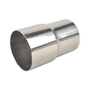 lot 10397 image: BATONECO ID 2.25 Inch to ID 2.5 Inch Exhaust Pipe to Component Pipe Adapter Reducer 2.25ftft ID to 2.5ftft ID Polished Stainless Steel 4 Overall Lengthin
