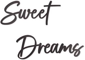 lot 10402 image: Vivegate Sweet Dreams Metal Sign Wall Art Decor - 35X8in Black Modern Sweet Dreams Farmhouse Signs for Hanging Above Bed Wall Decor for Bedroomin