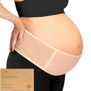 lot 10414 image: KeaBabies Maternity Belly Bands for Pregnant Women - Soft and Breathable Pregnancy Belly Support Band, Adjustable Maternity Belt for Back, Pelvic Support, Comfortable, Easy to Use (Classic Ivory, ML)
