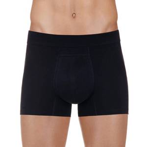 lot 10424 image: PROTECHDRY Washable and Reusable Urinary Incontinence Cotton Boxer Brief Underwear for Men, Black Large
