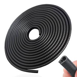 lot 10431 image: SYOAUTO 32Ft(10M) Door Edge Guard Black Car Guards Protector for Cars Rubber Auto Trim U Shape Build in Metal Sheet No Need Adhesive Easy to Cut Most