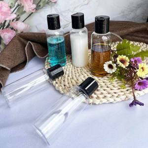 lot 10443 image: DNSEN 3 Pack 3.4 oz Travel Bottles for Toiletries TSA Approved Leakproof Plastic Empty Travel Size Bottles Containers with Labels