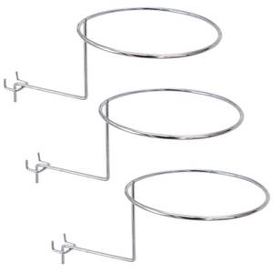 lot 12001 image: Cuyacili 3PCS Pegboard Hat Display Helmet Hat Ball Holder Motorcycle Pegboard Helmet Stand Wall Mount Holder Home Storage Rack Hat Organizer Hanger for Shop Office Yard Gardens Wall Display