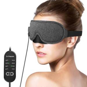 lot 12003 image: DR.PREPARE Heated Eye Mask With Temperature and Timer Control, USB Warm Compress for Dry Eyes, Sleep, Blepharitis, Dark Circles, MGD and Puffy Eyes - Earplugs Included