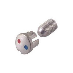 lot 12025 image: Delta Faucet RP47271AR Allora Set Screw and Button Cover, Arctic Stainless