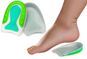 lot 12036 image: Heel Cups for Kids, TPE Sport Inserts with Deep Heel Cup for Shock Absorption, Lightweight, Plantar Fasciitis, Heel Cups for Heel Pain Relief1 Pair Fits Kids Size 3-7  Womenfts 4-8
