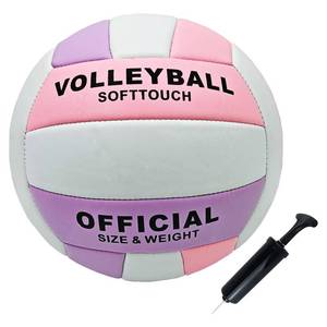 lot 12048 image: ABAJI Volleyball Official Size Soft Surface Training Practice Indoor Outdoor Gift for Youth Come with Pump Needle