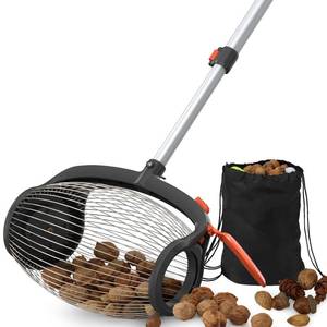 lot 13713 image: RIFPOD Acorn Picker Upper Roller - Walnut Picker Upper Foot Operated Release,Directly Dump Outlet Nut Gatherer,Suitable for 1 - 2.4in Walnuts,Hickory,Sweet Gum Balls,Magnolia Seeds,Pecan (used)in