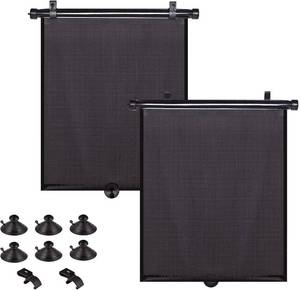 lot 13728 image: YAADUO Car Sun Shade Side Window, Retractable Car Roller Shades for Side Window Blocks Harmful Sun Glare and Heat(Large-18ftftx20ftft)
