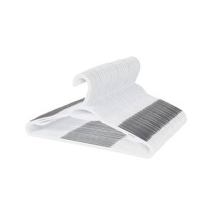 lot 13741 image: Neatfreak Slim Non Slip Hangers - Space Saving Hangers for Clothes with Lingerie Hooks and Pants Accessories Bar - Patented W Frame White Plastic (40)
