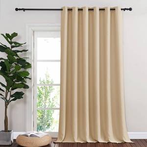 lot 13752 image: NICETOWN Sliding Door Curtain for Living Room, Blackout Patio Curtain and Drape Privacy Thermal Insulated Window Treatment for FrenchPatio Door (1 Panel, Biscotti Beige, W80 x L90)