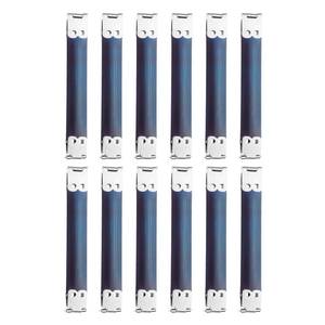 lot 14176 image: uxcell 12Pcs Metal Internal Flex Frame, 11cm4.3 Coin Purse Frame Handbag Hinges Clip for Wallet Bag DIY Craft Sewing Purse Making, Silverin