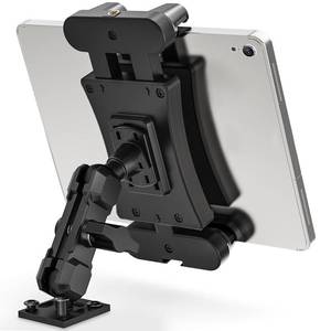 lot 14180 image: JUBOR Tablet Holder for Truck, Heavy Duty Drill Base Tablet Car Mount with 5.91 Arm for TruckCarsWalls, iPad Holder Compatible with iPad Pro, Kindle Fire, and All 4.7-13.5in Devicesin