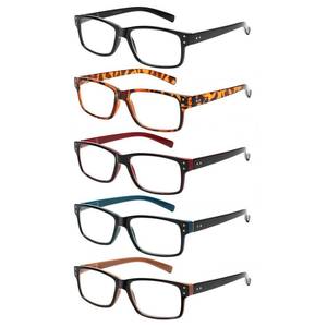 lot 14189 image: NORPERWIS Reading Glasses 5 Pairs Quality Readers Spring Hinge Glasses for Reading for Men and Women (5 Pack Mix Color -2, 1.00)