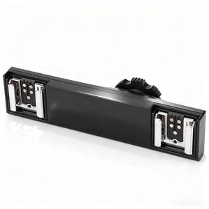 lot 14196 image: Hot Shoe Splitter, Multifunctional Hot Shoe Flash Light Bracket, Hot Shoe Mount Plate Adapter, High Loading Accessories for Camera Camcorder (for)
