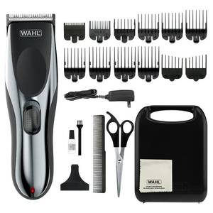 lot 15813 image: Wahl Clipper Rechargeable CordCordless Haircutting and Trimming Kit for Heads, Longer Beards, and All Body Grooming - Model 79434