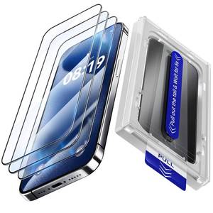 lot 16419 image: Fonowlo 3 Pack Screen Protector for iPhone 16 Pro Max 6.9 Inch with Auto-Alignment Kit, Auto Dust,9H Military Grade Shatterproof, iPhone16 ProMax Tempered Glass film,HD Clear,Case Friendly