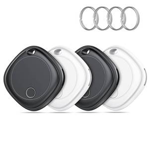 lot 16438 image: Air Tracker Tags-4 Pack, Bluetooth Tracker Works with Apple Find My APP (iOS Only), Bluetooth Smart Air Tag Keys Finder and Item Locator for Keys, Bags, Luggage, Wallet, Replaceable Battery