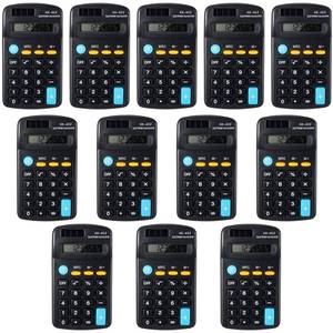 lot 17275 image: Fiada 12 Pieces Pocket Size Mini Calculators Handheld Angled 8-Digit Display Calculators Basic Standard Small Accounting Desktop Supplies for Office School and Home