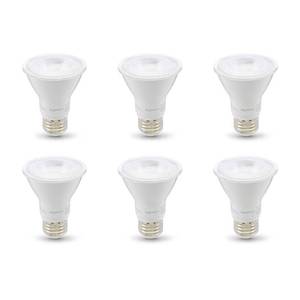 lot 17284 image: Amazon Basics PAR20 LED Light Bulb, 50 Watt Equivalent, Energy Efficient 7W, E26 Standard Base, Warm White 3000K, Dimmable, 10,000 Hour Lifetime , 6-Pack