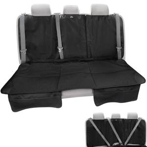 lot 17288 image: Caricar Car Seat Protector, Under Child Car Seats Cover  Waterproof, 3 Functional Rear Belts, Baby Carseat Cushion, Covers Fabric and Leather Seats  4Pockets Non-Slip Thick Padding