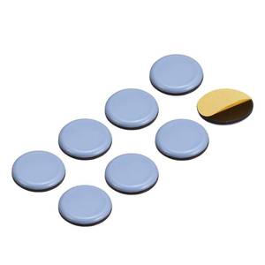 lot 18174 image: uxcell 1 12-Inch Round PTFE Furniture Sliders, Adhesive Self Stick for Wood Floors, Ceramic Tile and Carpeting 8pcs