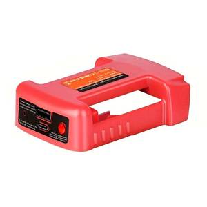 lot 18198 image: Battery Adapter Compatible with Mliwaukee 18v Battery Adaptor with USB Charger and Type-C PD Power Source Charger for MIL 18V MAX Lithium BatteryAdapter Only (MIL)