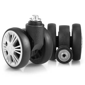 lot 18199 image: Zoofen Luggage Replacement Wheels 2 pcs Suitcase Replacement Wheels Wear-Resistant Luggage Wheels for Most Suitcase Repair(ZLN-5,Silver