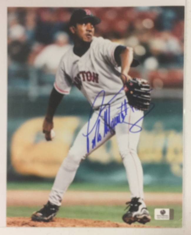 Signed Pedro Martinez 8x10 Inch Glossy Photograph Boston Red Sox with  Global Authentication  Let's Go Chiefs! Signatures of Patrick Mahomes II,  Tyreek Hill, Kareem Hunt, Eric Berry! Of course, Kansas City