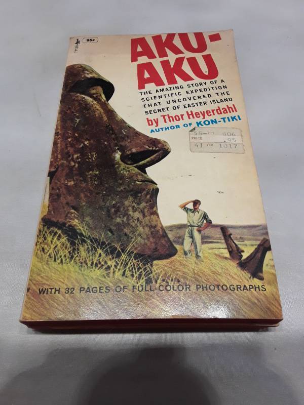 lot 11210 image: Aku-Aku by Thor Heyerdahl - 1960 Pocket Books Edition