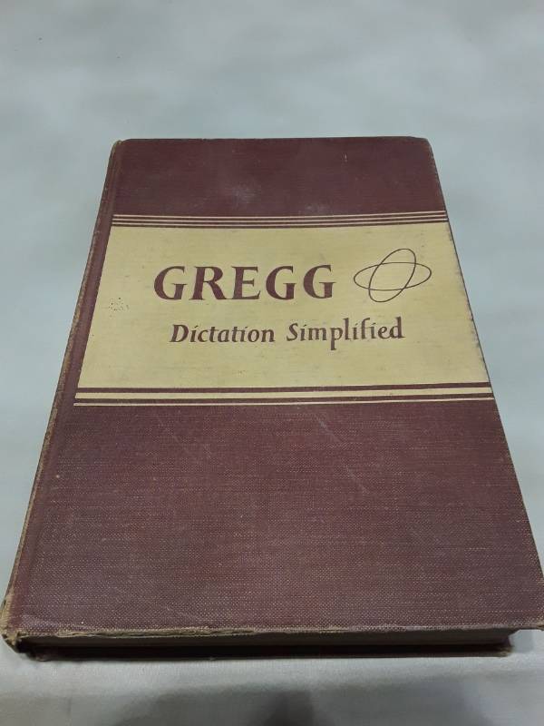 lot 10940 image: 1950 Gregg Dictation Simplified by Leslie Zoubek