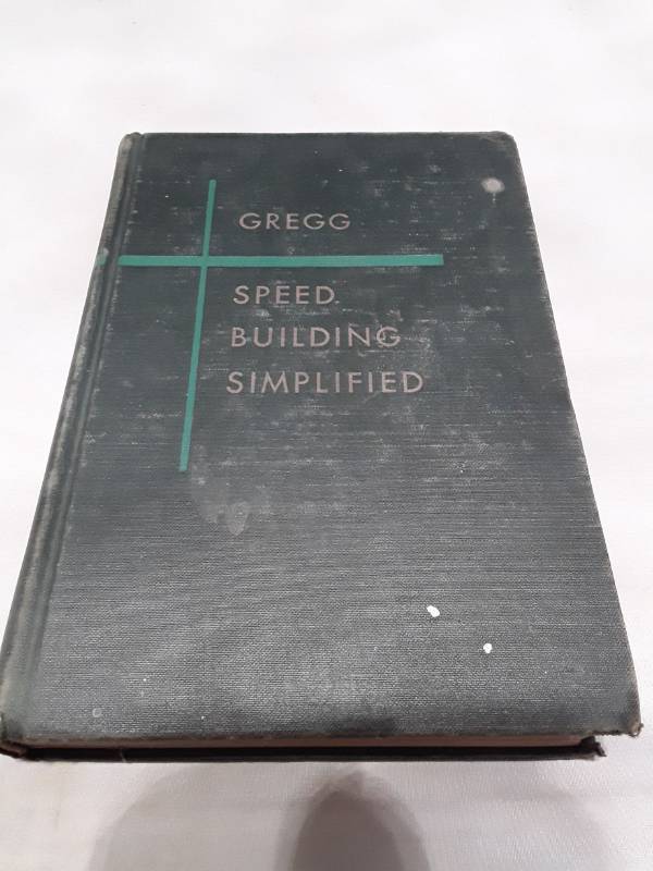 lot 10978 image: 1952 Gregg Speed Building Simplified Book