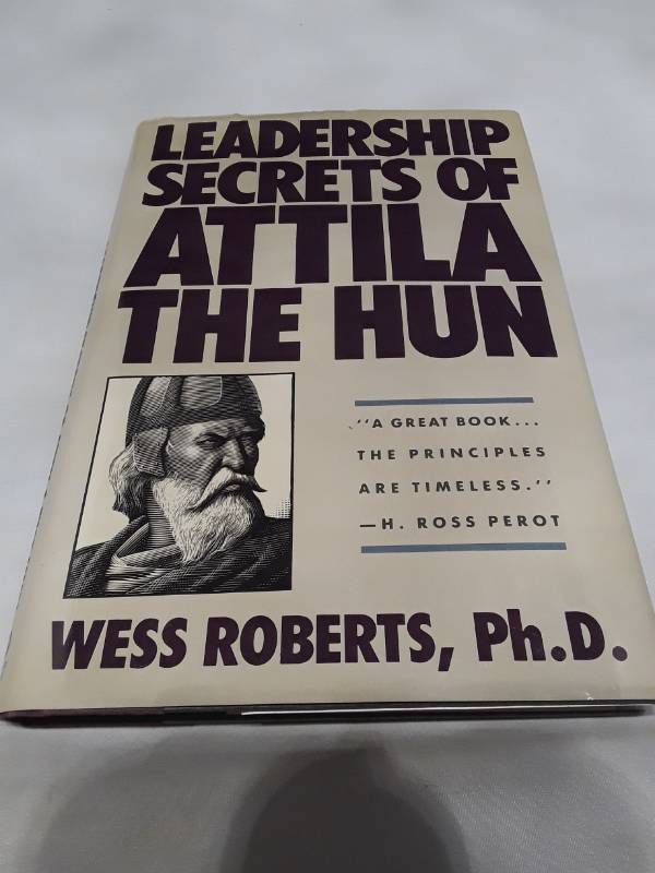lot 10753 image: Leadership Secrets of Attila the Hun by Wess Roberts (1989)