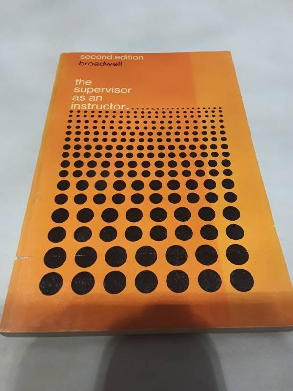 lot 10759 image: The Supervisor as an Instructor by Broadwell - 1970 Second Edition