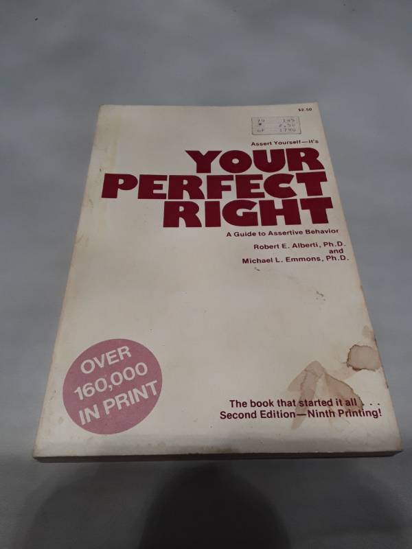 lot 10810 image: Your Perfect Right (1974) - Classic Assertiveness Guide