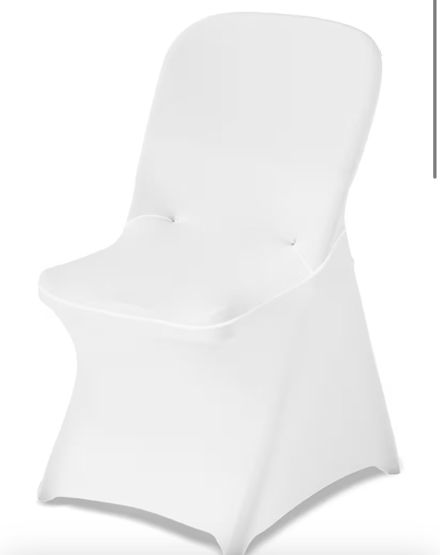 lot 9770 image: VEVOR Chair Covers, Polyester Spandex Chair Cover, Stretch Slipcovers for Wedding Party Dining Banquet Flat-Front Chair Covers (White-c-XL, 30PCS) - Retail $0