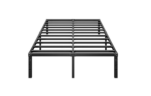 lot 986 image: HLIPHA Metal Platform Bed Frame 14 Inch Tall,No Box Spring Needed,Full Size Bed with Heavy Duty Strong Support Slats,Easy to Assemble,Black