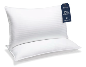 lot 997 image: Beckham Hotel Collection Bed Pillows King Size Set of 2 - Down Alternative Pillow for Back, Stomach or Side Sleepers