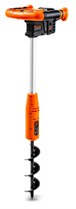lot 1000 image: SuperHandy Earth Auger Electric Power Head w 12 x 3 Auger Bit 20V 4Ah Rechargeable BatteryCharger for Earth BurrowingDrilling & Post Hole Digging