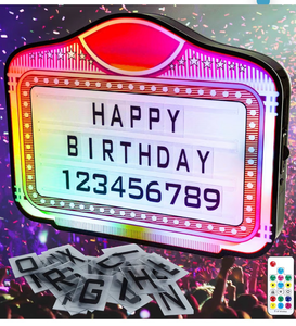 lot 1017 image: LED Bottle Service Sign Club VIP Light for bottle girl sign Acrylic Lightweight Handheld with Interchangeable Letters Numbers ��4 set Letters 2set Numbers�� Suitable for wedding parties