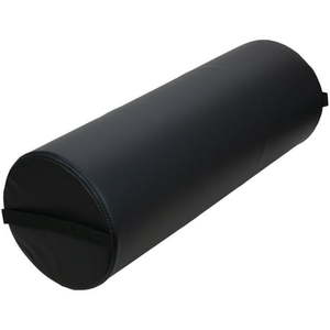 lot 1045 image: ForPro Jumbo Full Round Bolster Pillow  Black  Oil and Stain-Resistant  for Massage and Yoga  9�� R x 26�� L