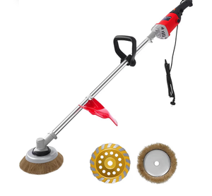 lot 1051 image: Electric Multifunctional Concrete Grinder & Burnishing Machine 6 Speed Adjustable 110V Heavy Duty Grinder for Floor Polishing,Wall Grinding,Metal Derusting with 180mm Diamond Disc &200mm Wire Brush