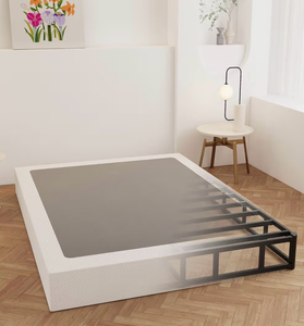 lot 1075 image: 9 Inch Box Spring for Queen Bed, Heavy Duty Metal Box Spring Bed Base with Fabric Cover, Mattress Foundation, Easy Assembly, Noise Free, Black
