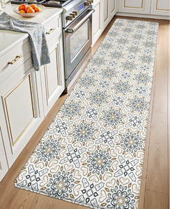 lot 1094 image: LUMI Anti Fatigue Kitchen Cushioned Mat for Floor, Ultra Soft Waterproof Runner for Standing, Stain Resistant PVC Comfort Rugs for Home, Office, Sink, Laundry, 24x87