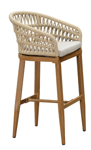 lot 1123 image: PURPLE LEAF Outdoor Rattan 39�� Bar Stool