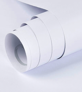 lot 1127 image: Mecpar Matte White Wallpaper 23.6In x 16.4Ft White Peel and Stick Wallpapers Self-Adhesive Removable Wallpaper Thick Waterproof Wallpaper for Kitchen Countertop Cabinet Wardrobe