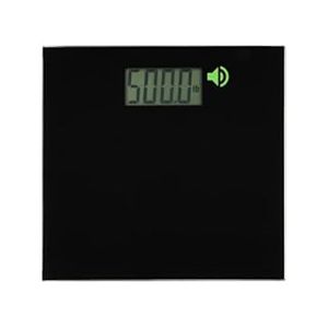 lot 1134 image: 500lb Extra Wide, Glass Digital Scale, Talking Bathroom Scale Visual & Voice Display Scale - 500 Pounds Max Weight - Wide Width Tamper Glass-Large LCD Display-Tap Auto On & Off Modern (B09GS9QQNP)