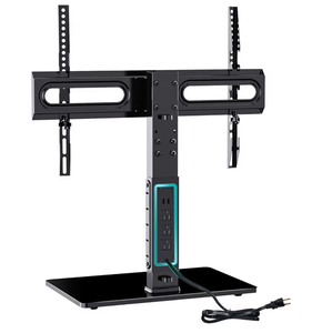 lot 1173 image: WALI TV Stand with Power Outlet, Universal TV Mount Stand for 32-70 inch TVs, 6 Height Adjustable and 70° Swivel TV Mount Stand Holds up to 88lbs, Max VESA 600x400mm(TVDVD-5P)