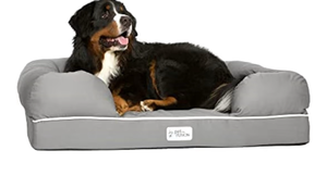 lot 1179 image: PetFusion Ultimate Dog Bed, Orthopedic Memory Foam, Multiple Sizes and Colors, Medium Firmness Pillow, Waterproof Liner, YKK Zippers, Breathable 35% Cotton Cover (previously used)