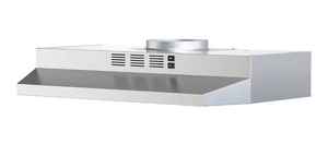 lot 1197 image: FIREGAS 30 inch Range Hood Under Cabinet, DuctedDuctless Convertible Stainless Steel Kitchen Range Hood with Rocker Button Control, 2 Speed Exhaust Fan, 300 CFM Aluminum Filter Included